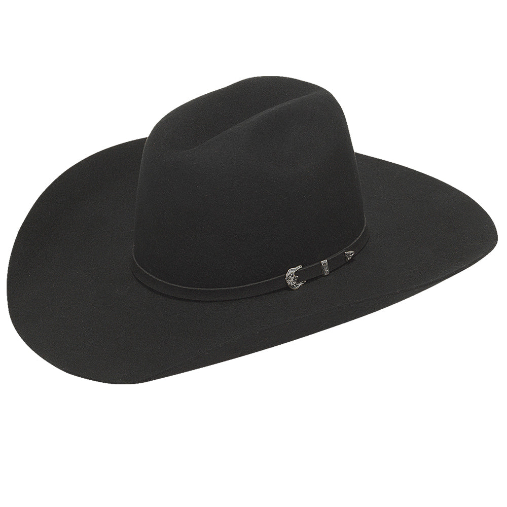 Twister Hats 4 1/4 Brim Black Wool/Fur