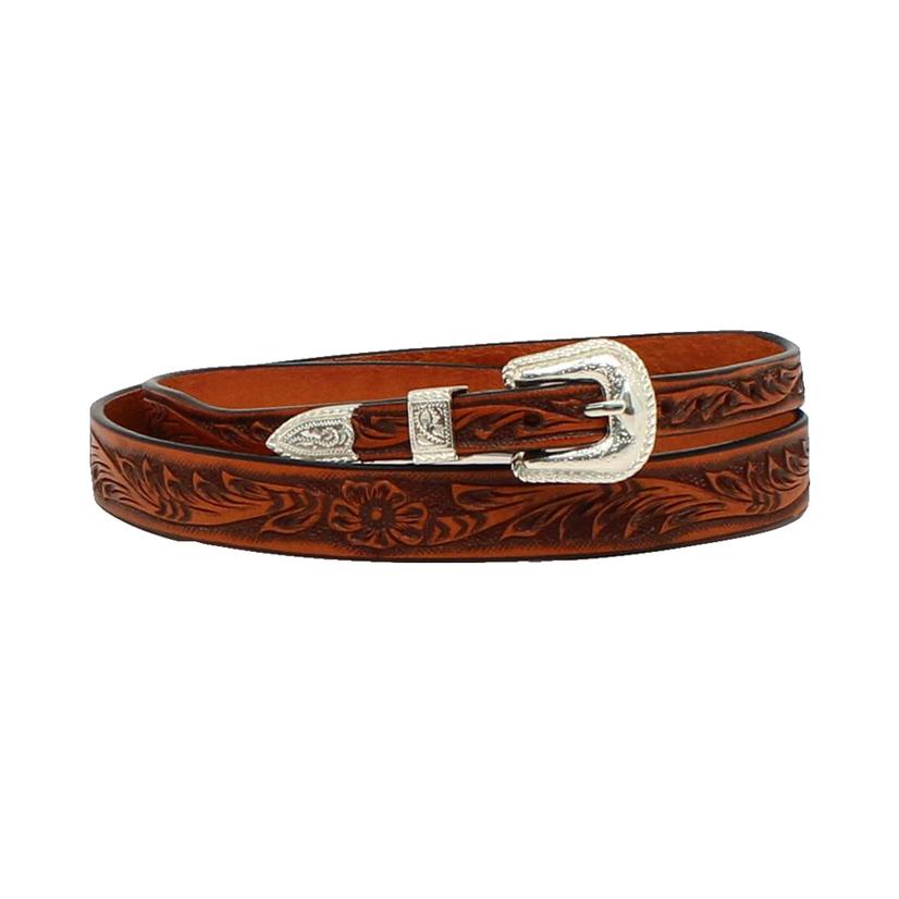Twister Hats Brown / Osfa Brown 5/8" Leather Tooled Hat Band