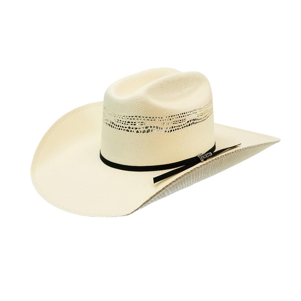 Twister Hats Twister Bangora 4 1/4 Brim 2-Cord Black Band Natural Straw Hat