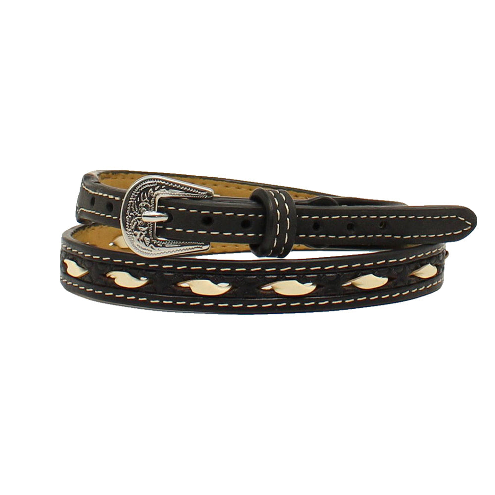 Twister Hats Twister White Laced 1/2" Leather Hatband