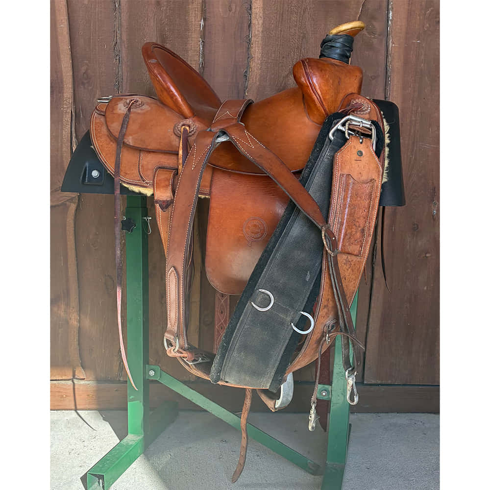 Used Saddles Saddles Denver Saddlery 15" Full Slick Out Used Ranch Roping Saddle