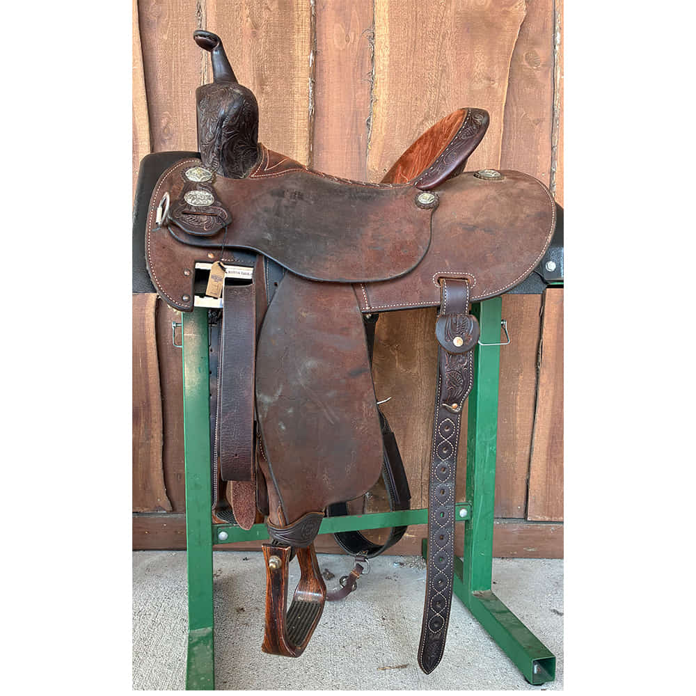 Used Saddles Saddles Martin Saddlery FX3 14.5" Full Rough Out Used Barrel Saddle