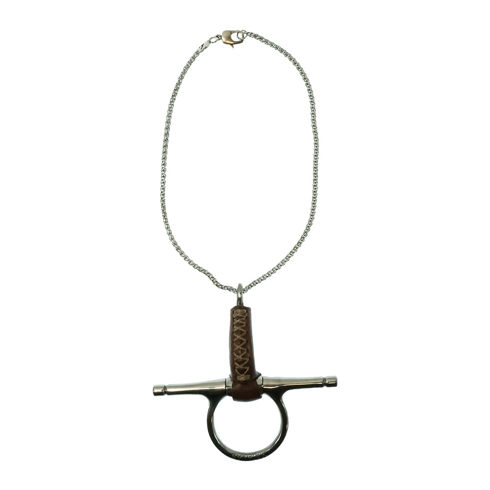V2 Designs Jewelry V2 Designs Half Snaffle Full Cheek Leather Necklace