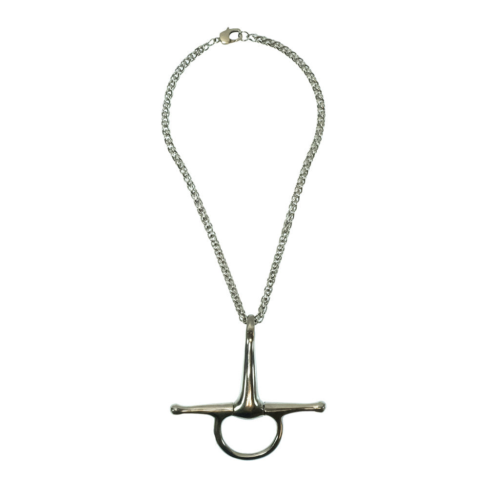 V2 Designs Jewelry V2 Designs Silver Full Cheek Snaffle Bit Necklace