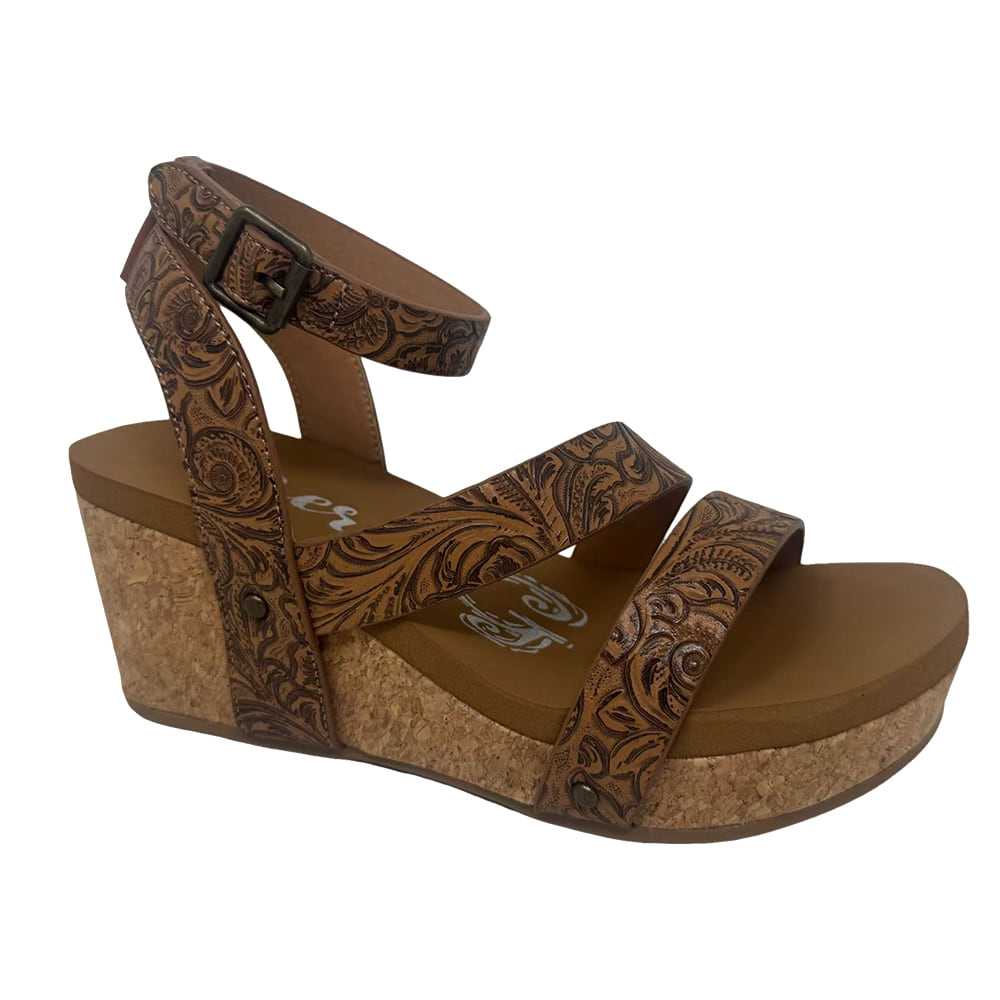 Very G Footwear Very G Kiara Cork Wrapped Wedge