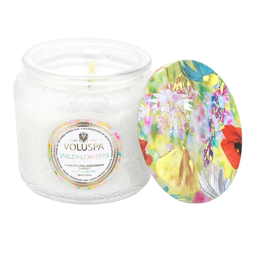 Voluspa Other 4.5oz / White Voluspa Wildflowers Petite Jar Candle 4.5oz