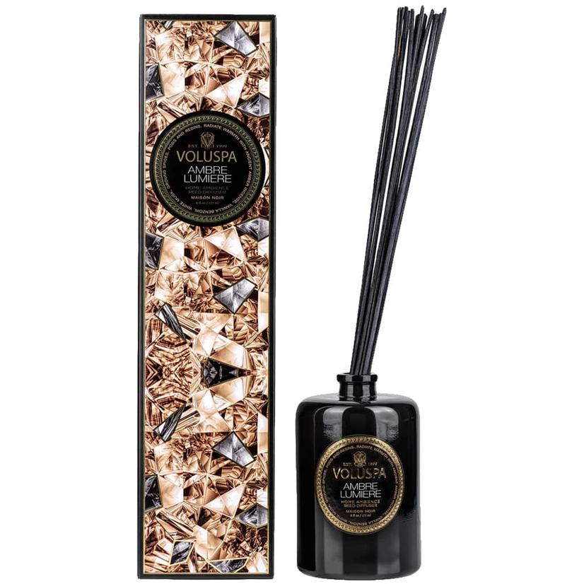 Voluspa Other Black / 6oz Voluspa Ambre Lumiere Reed Diffuser