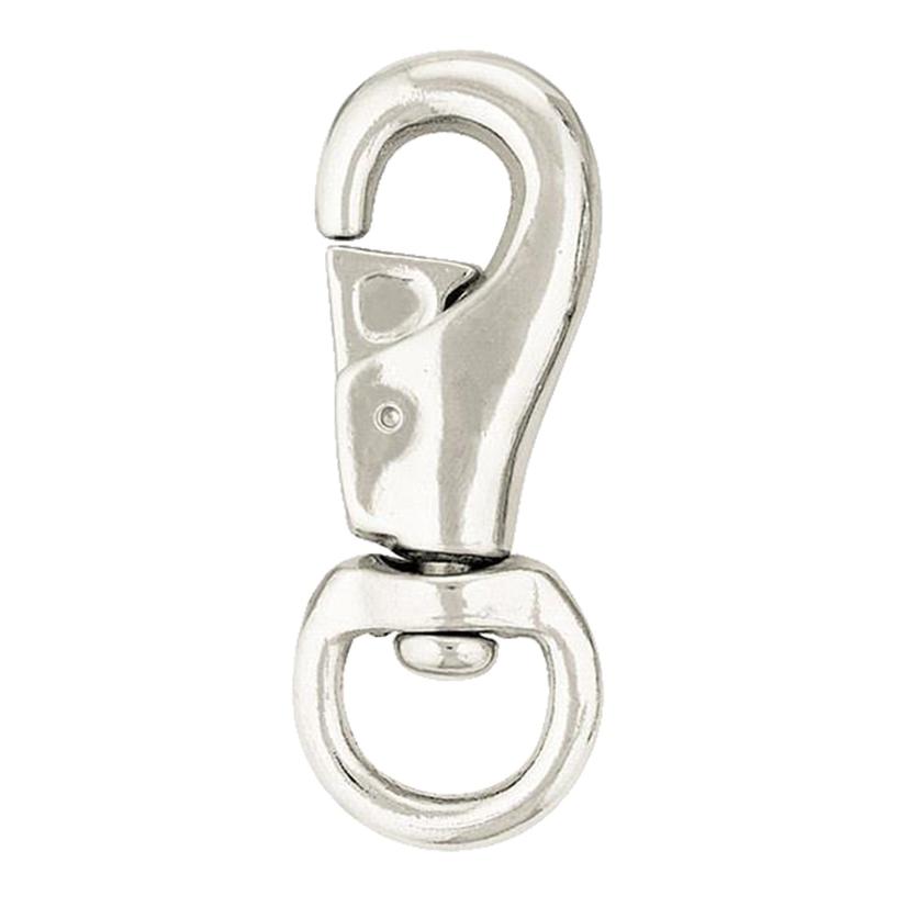 Weaver Leather Tack Nickel Plated / 4" Weaver Leather Nickel Plated Bull Snap Size 4