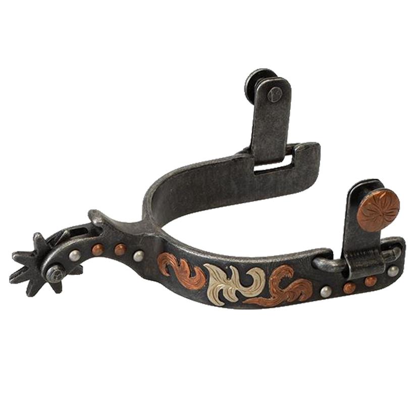 Weaver Leather Tack Silver / Ladies Weaver Leather Silver Copper Filigree Ladies Black Spur