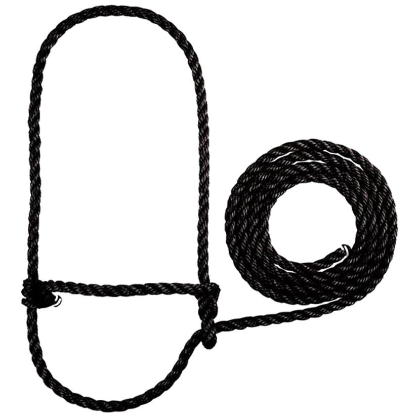 Weaver Livestock Supplies 7' / Black Weaver Livestock Calf Rope Halter
