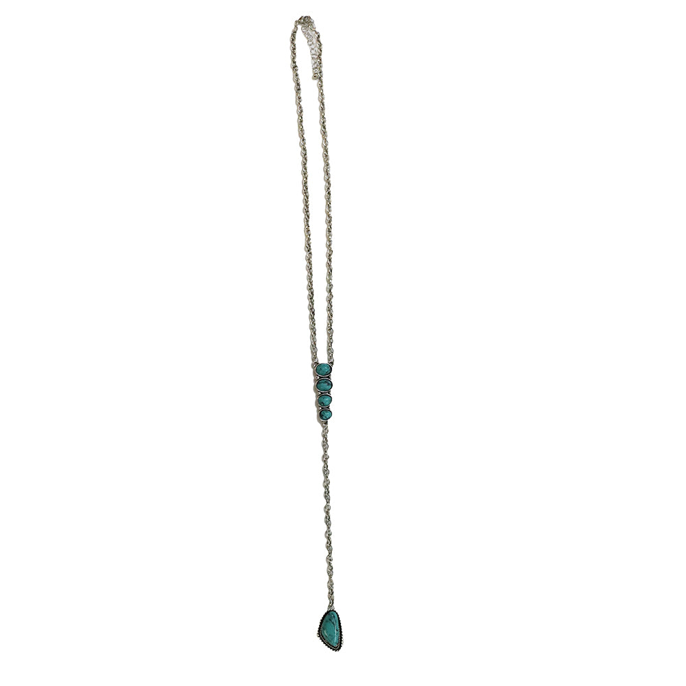 West and Co Jewelry 20 Inch West and Co Burnished Silver Chain Y Necklace