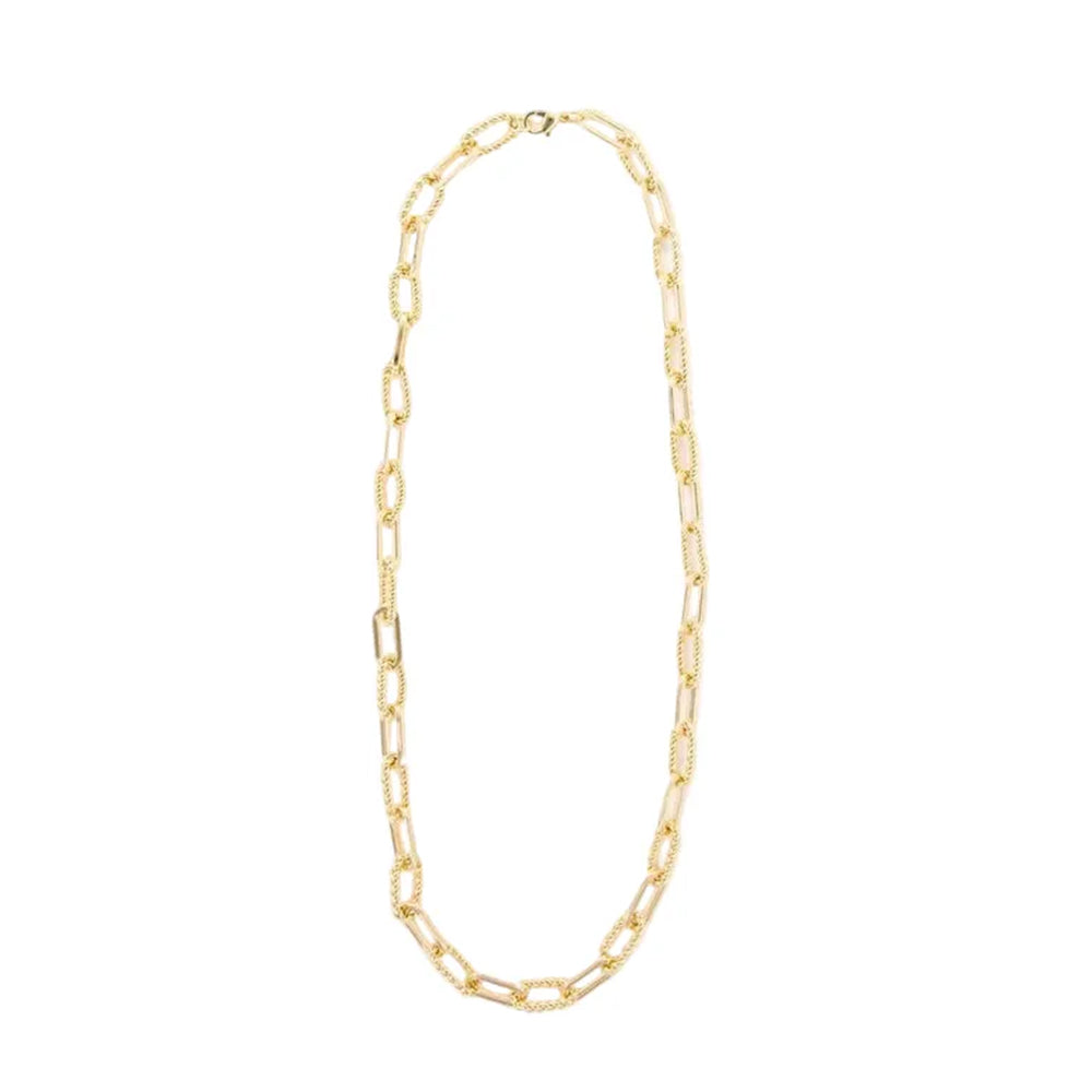 West and Co Jewelry West and Co 18K Gold Plated Rope Link Chain Necklace