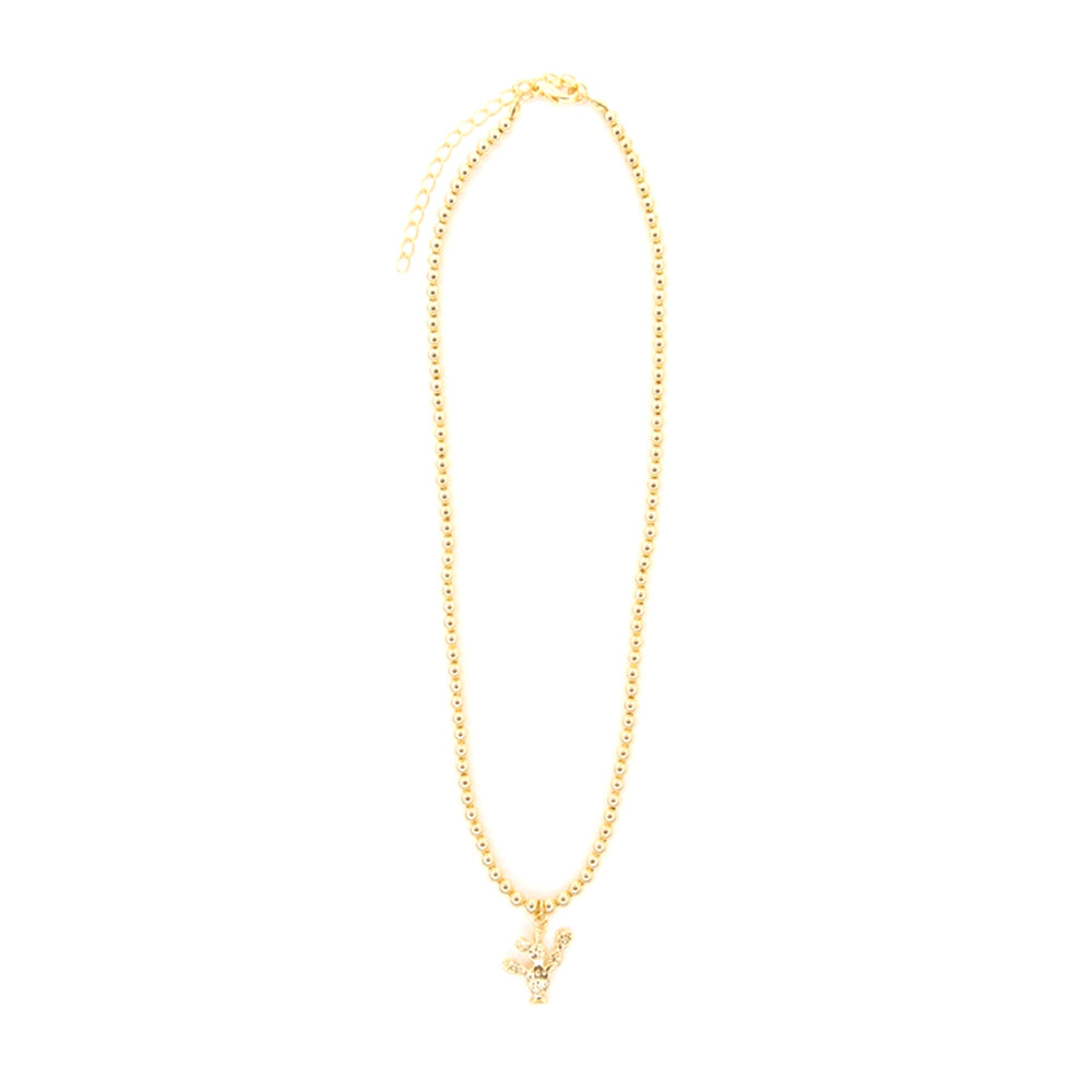 West and Co Jewelry West and Co 18K Gold Plated Seven Sisters Necklace with Prickly Pear Charm