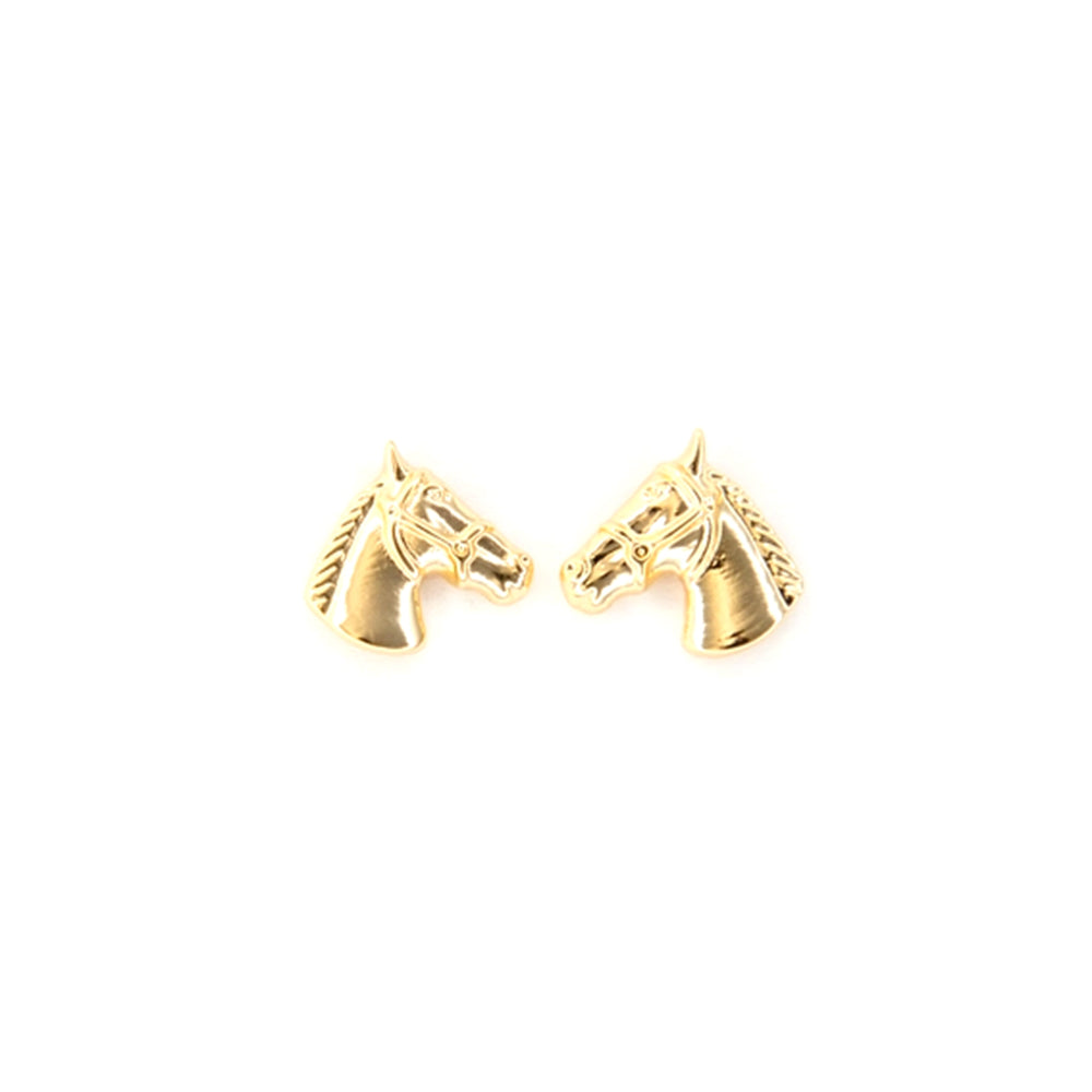 West and Co Jewelry West and Co 18K Harmony Gold Plated Horse Head Stud Earrings