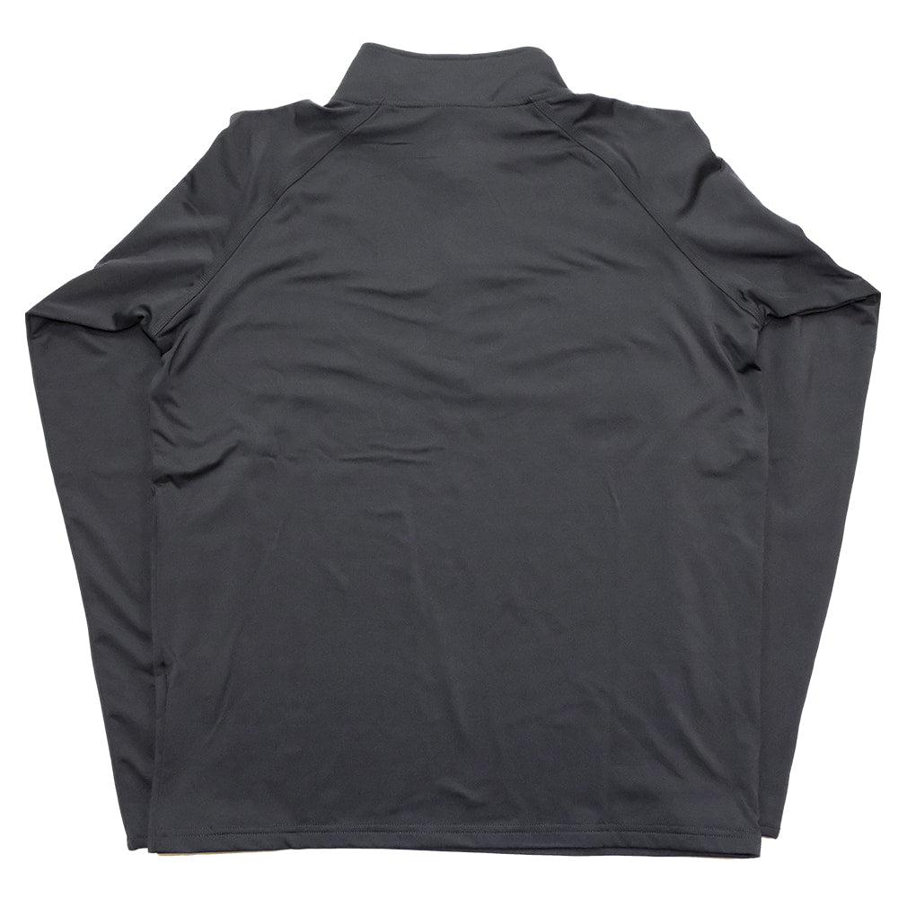 Western Bloodstock Apparel Western Bloodstock WB Embroidered Chest Logo Charcoal Poly Spandex Men's Half-zip Pullover - Extended Size