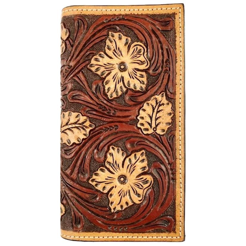 Western Fashion Acc. Other Brown / OSFA Rodeo Floral Tooled Brown and Blonde Wallet