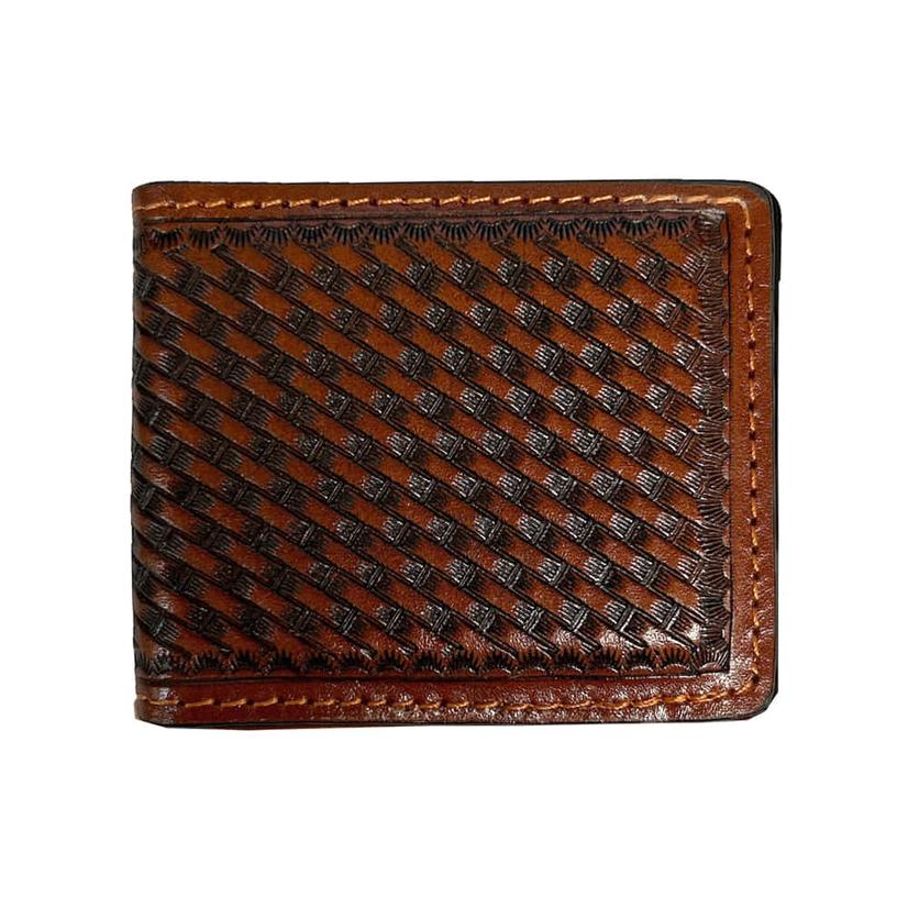 Western Fashion Accessories Other OSFA / TAN Western Fashion Accessories Basket Tooled Money Clip