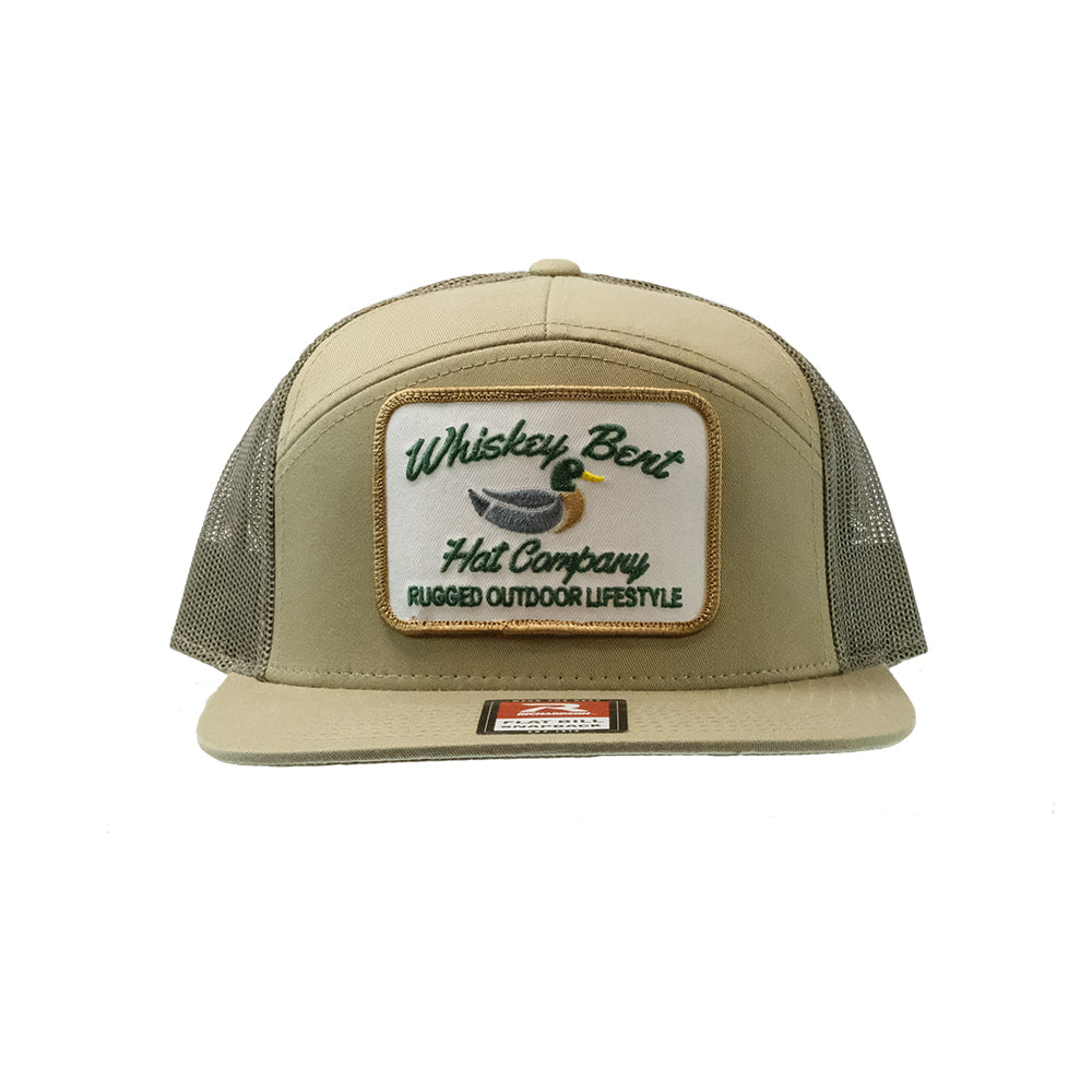 Whiskey Bent Hat Co Hats Whiskey Bent Hat Co Green Head 7 Panel Hat