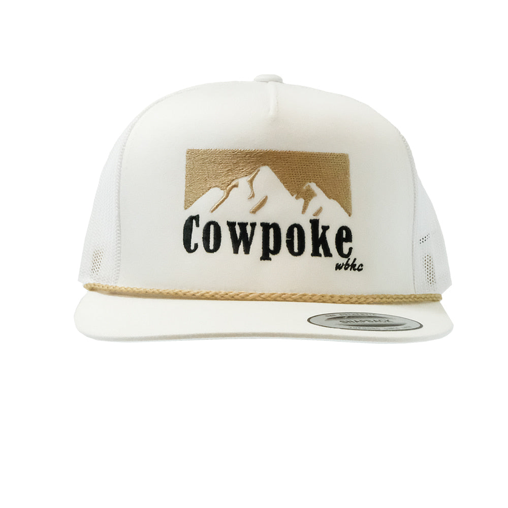 Whiskey Bent Hat Co Hats Whiskey Bent Hat Co White and Tan Cowboy Killer Cap