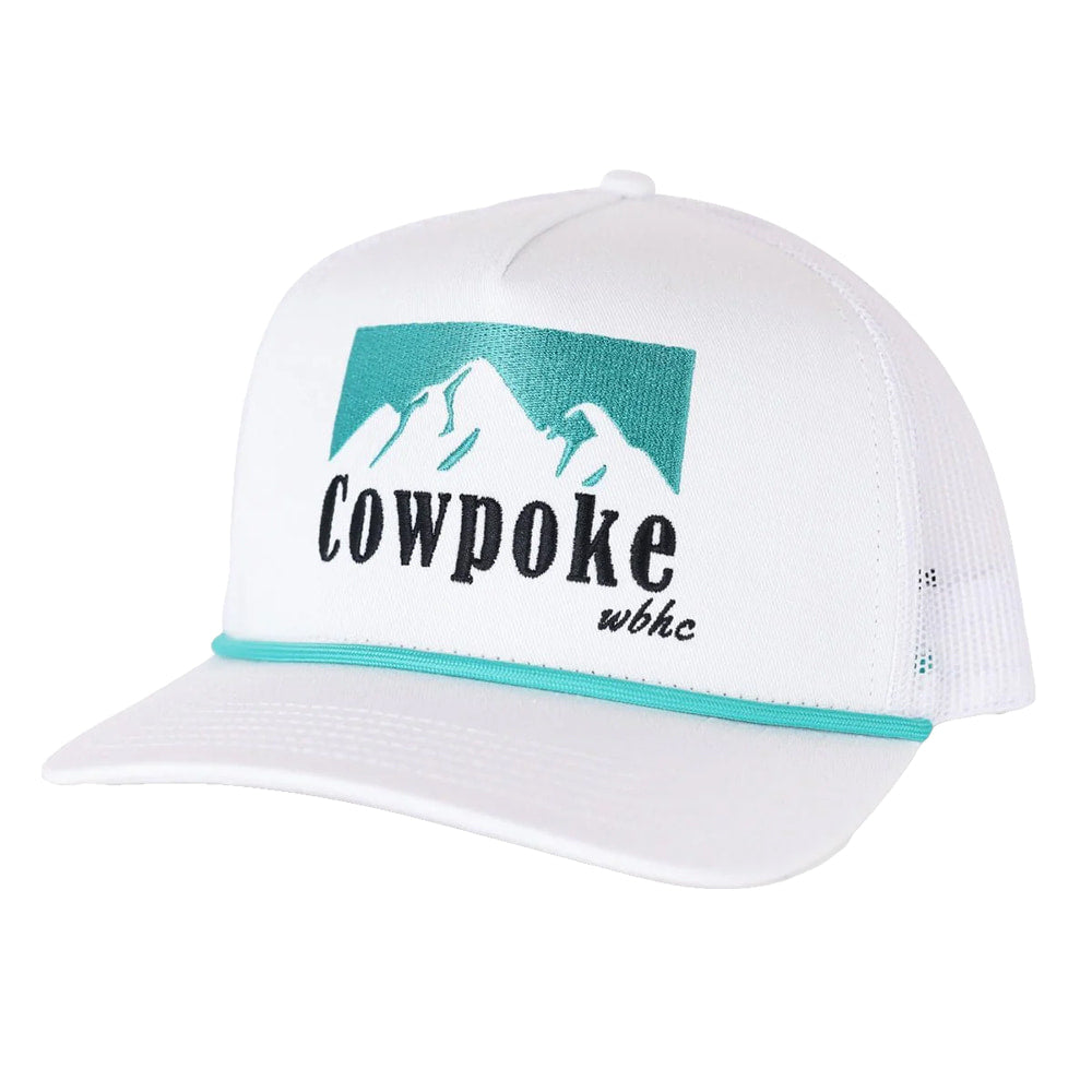 Whiskey Bent Hat Co Hats Whiskey Bent Hat Co White and Turquoise Cowboy Killer 2.0 Cap