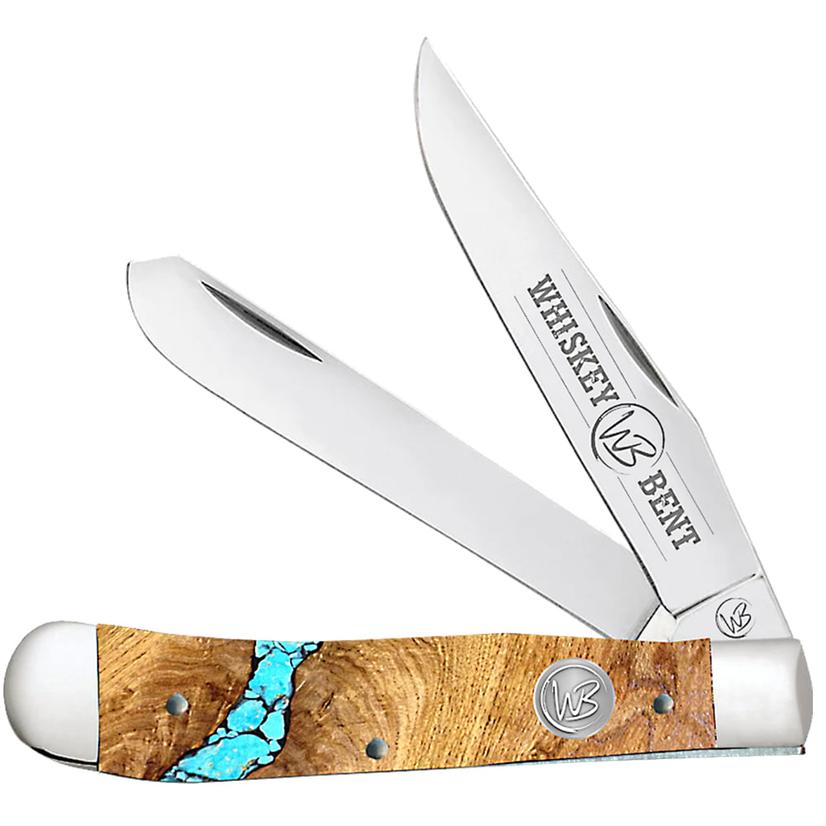 Whiskey Bent Knives Knives 4.125" / Turquoise Whiskey Bent Knives Turquoise River Trapper