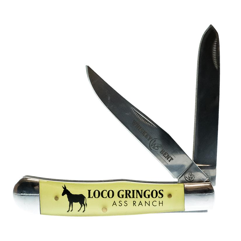 Whiskey Bent Knives Knives 4.125" / Yellow Whiskey Bent Knives Loco Gringos Trapper
