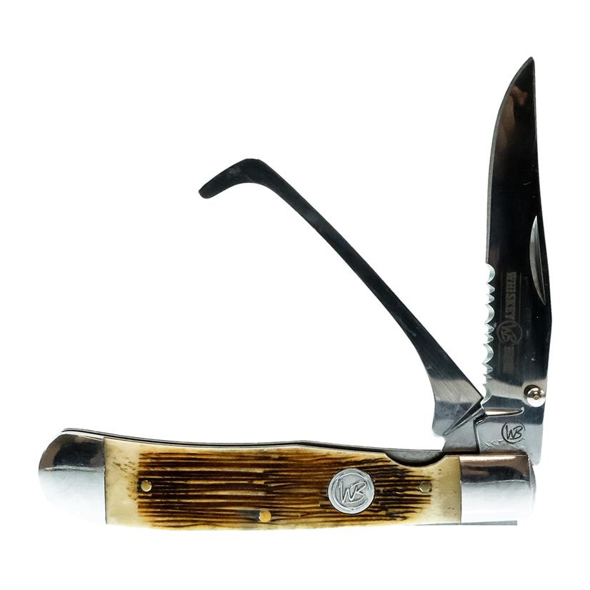 Whiskey Bent Knives Knives Bone / Osfa Whiskey Bent Knives Sawmill Bone Hoof Pick Knife
