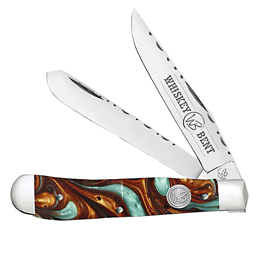 Whiskey Bent Knives Knives Copper/Green / 4.125" Whiskey Bent Knives Copper Trapper