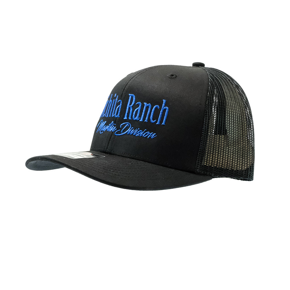 Wichita Ranch Hats Wichita Ranch Martin Division Black with Royal Embroidery Cap