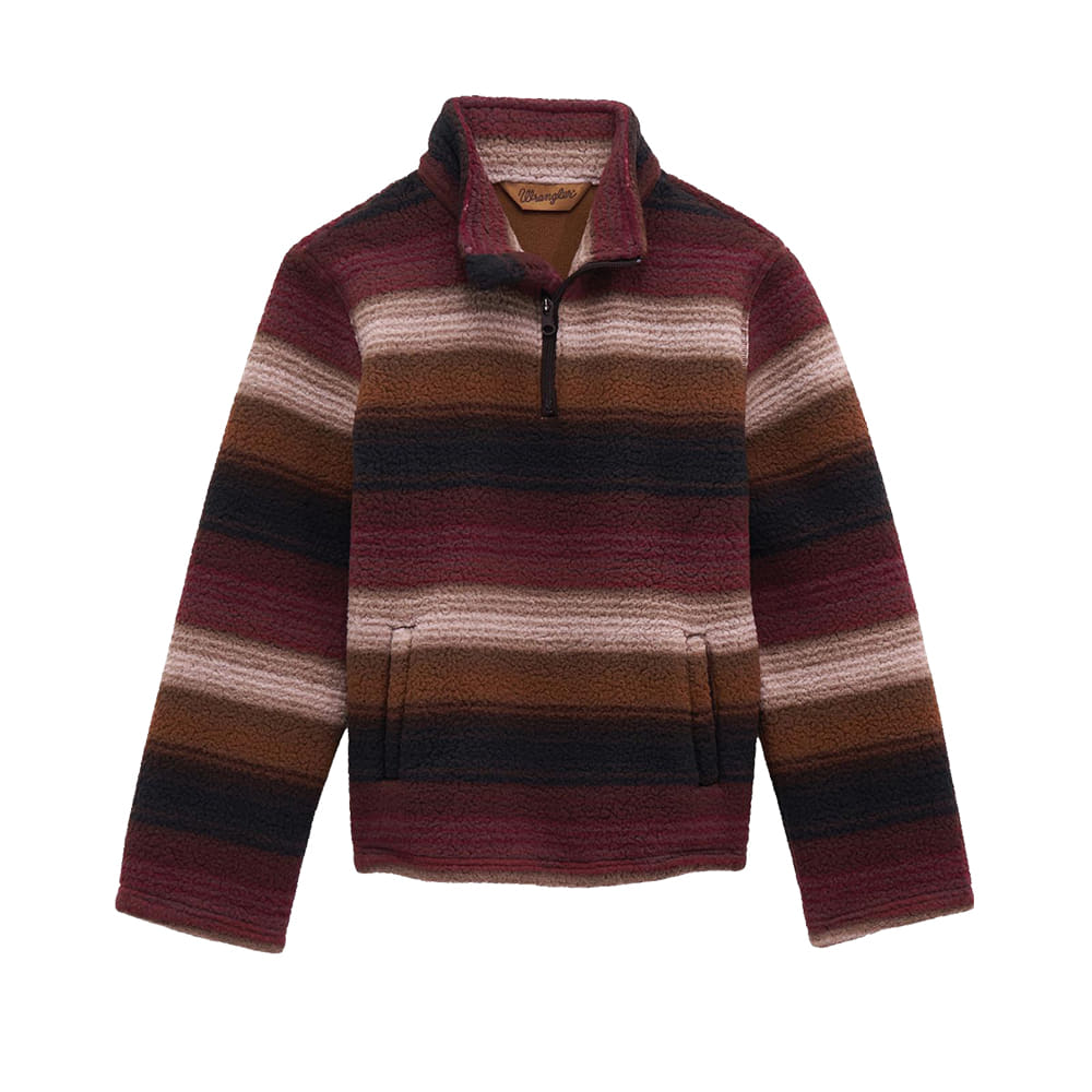 Wrangler 3000 OUTERWEAR Boys 1/4 Zip Hay Away Sherpa