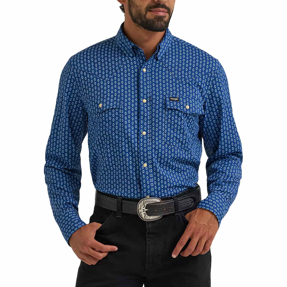 Wrangler Apparel Technical Long Sleeve Snap Shirt