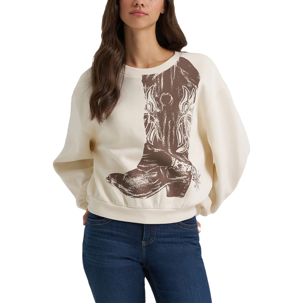 Wrangler Apparel W Boot Crew Sweatshirt