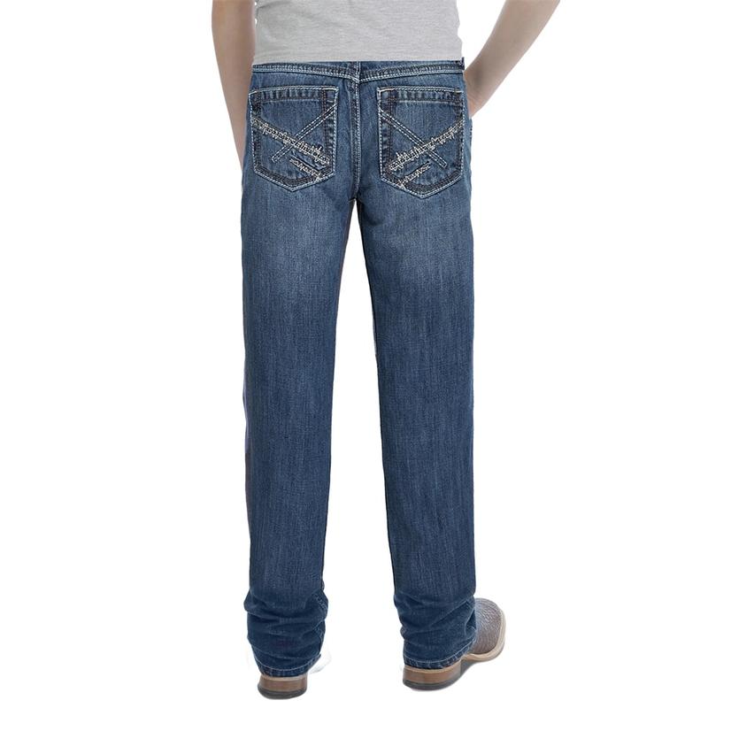 Wrangler Apparel Wrangler 20X No. 42 Vintage Breaking Barriers Wash Bootcut Boy's Jeans - Size 8-18