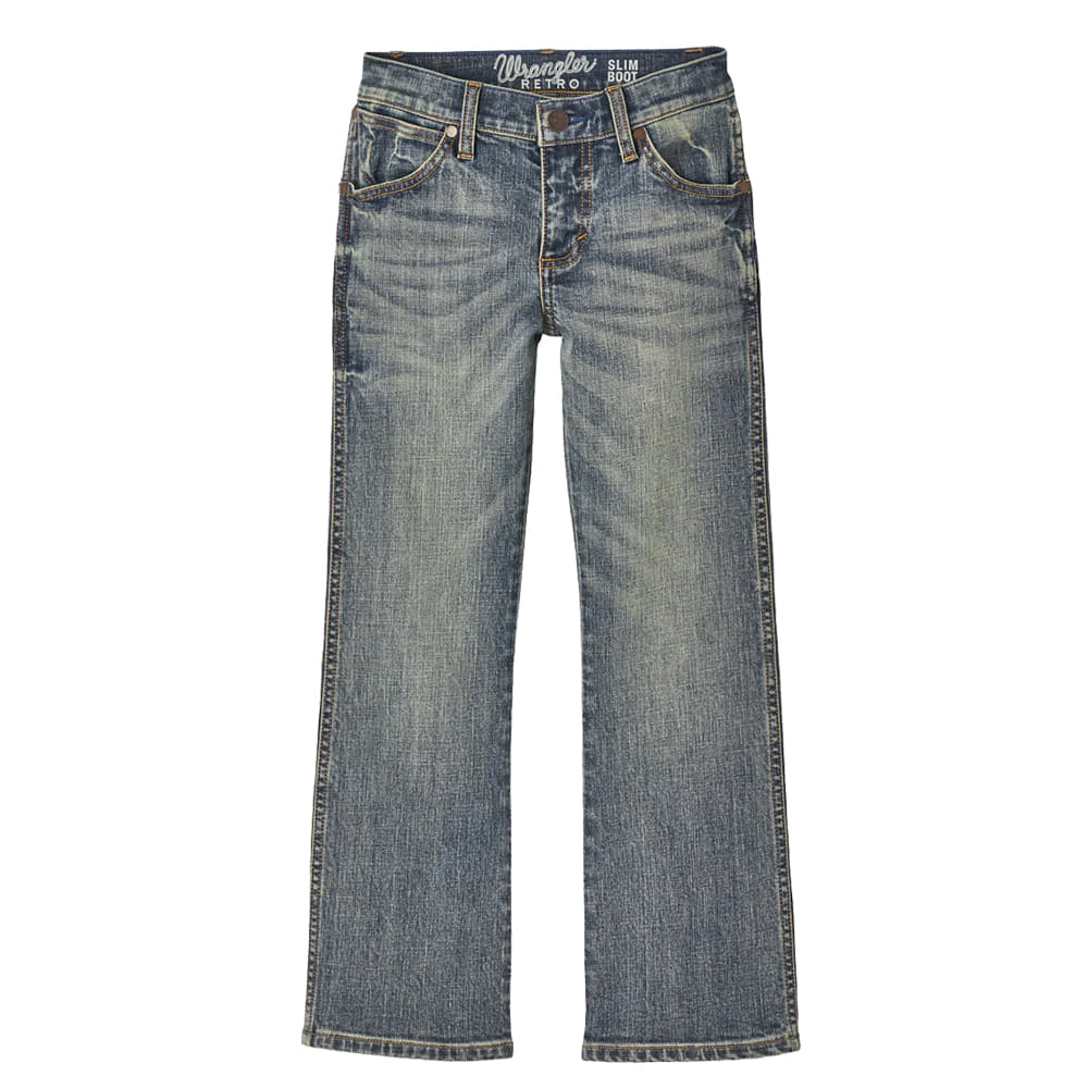Wrangler Apparel Wrangler Greeley Slim Boot Retro Boys Jeans