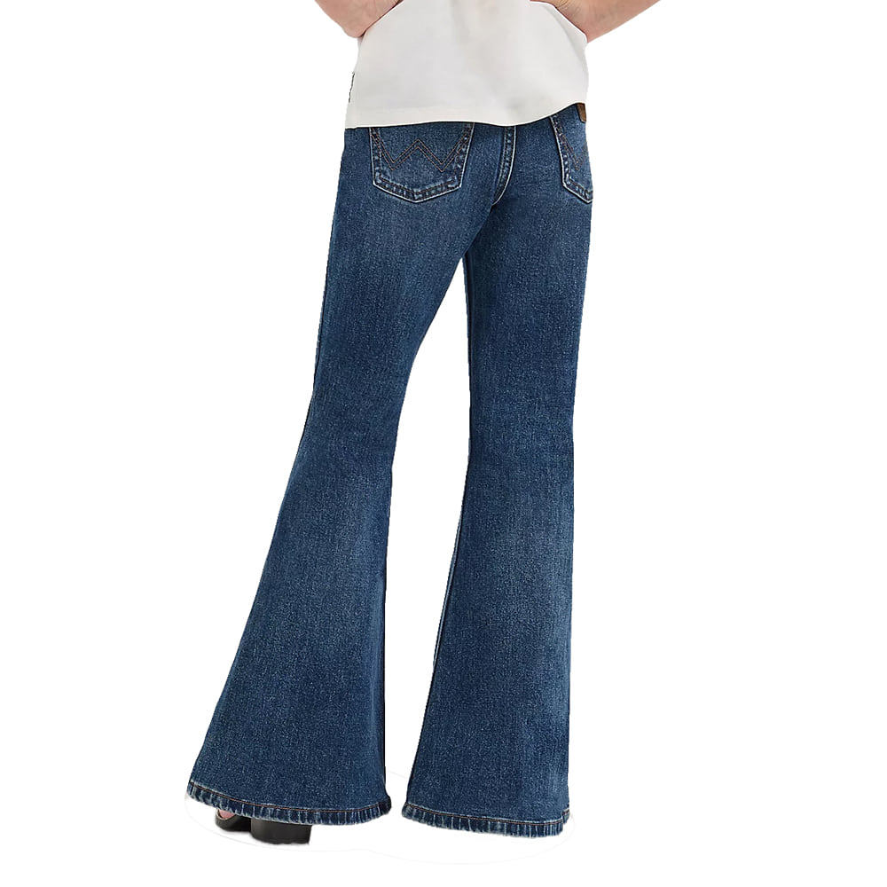 Wrangler Apparel Wrangler Lainey Wilson Dark-Wash Bell Bottom Girls Jean
