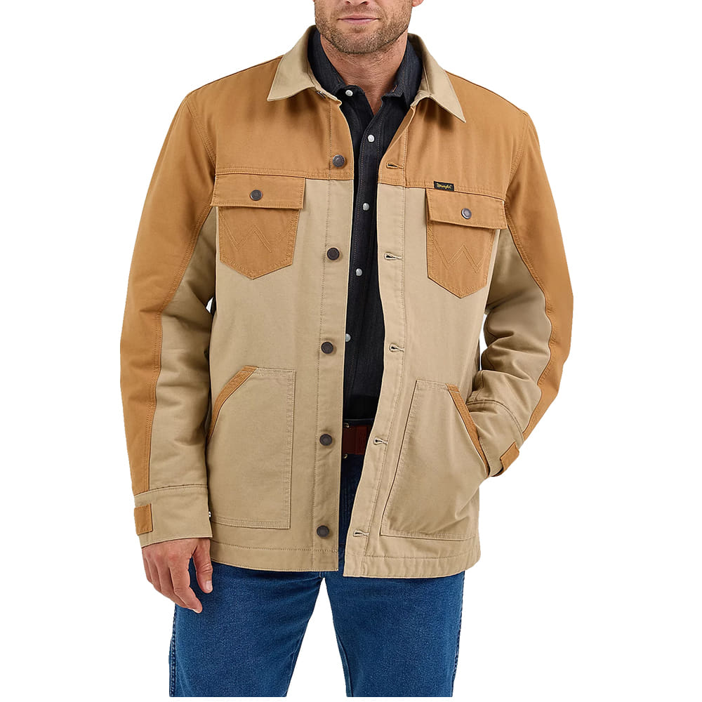 Wrangler Apparel Wrangler Men's Chipmunk Mixed Canvas Chore Jacket