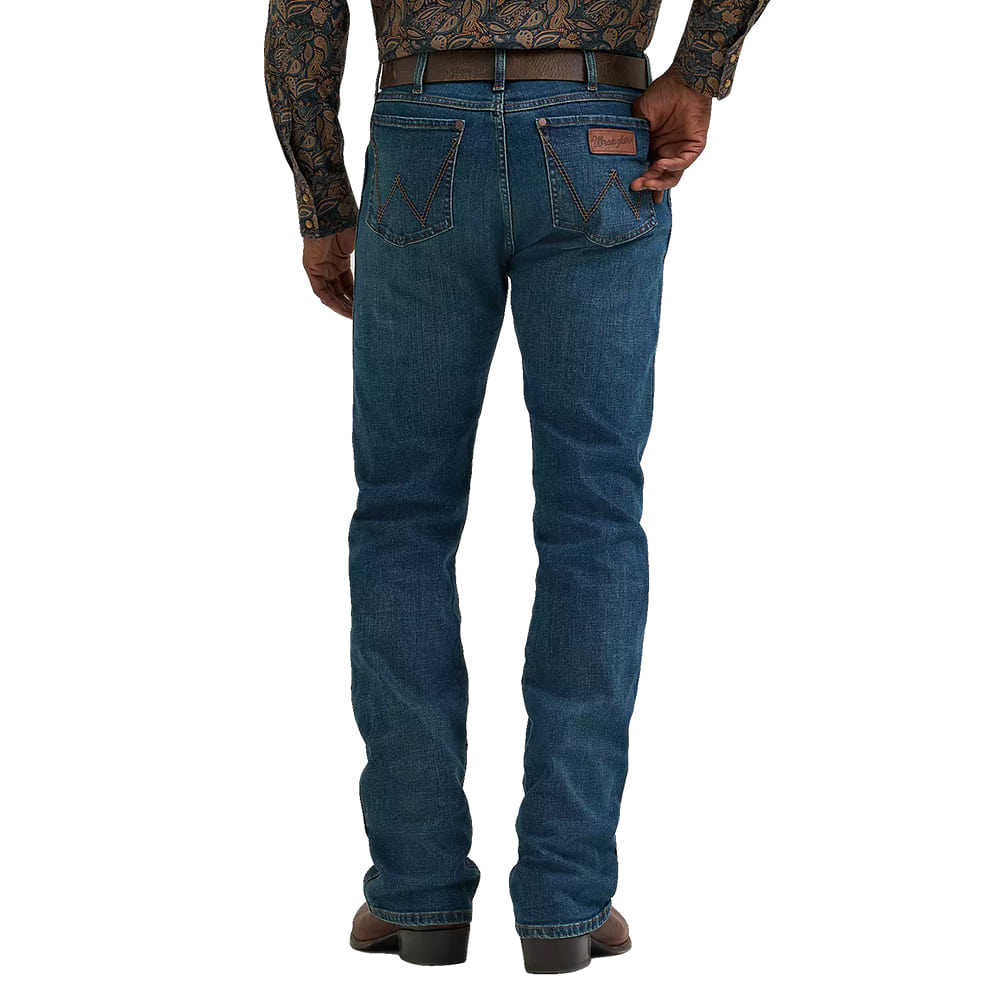 Wrangler Apparel Wrangler Men's Dutton Retro Slim Bootcut Jeans