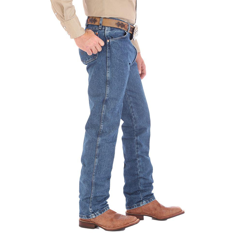 Wrangler Apparel Wrangler Men's Gold Buck Original Fit Cowboy Cut Jeans - Stonewashed - 44"-54" Waist