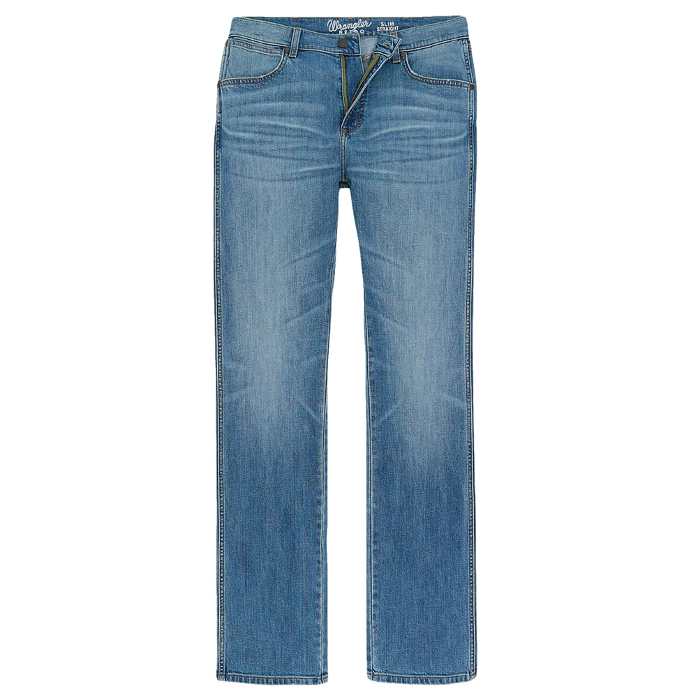 Wrangler Apparel Wrangler Men's Retro Slim Fit Straight Leg Jeans in Timber