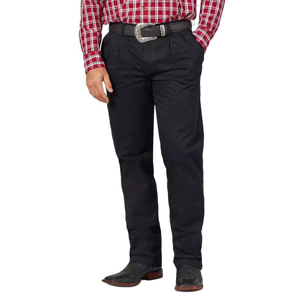 Wrangler Apparel Wrangler Pleated Front Casual Men's Relaxed Fit Pants
