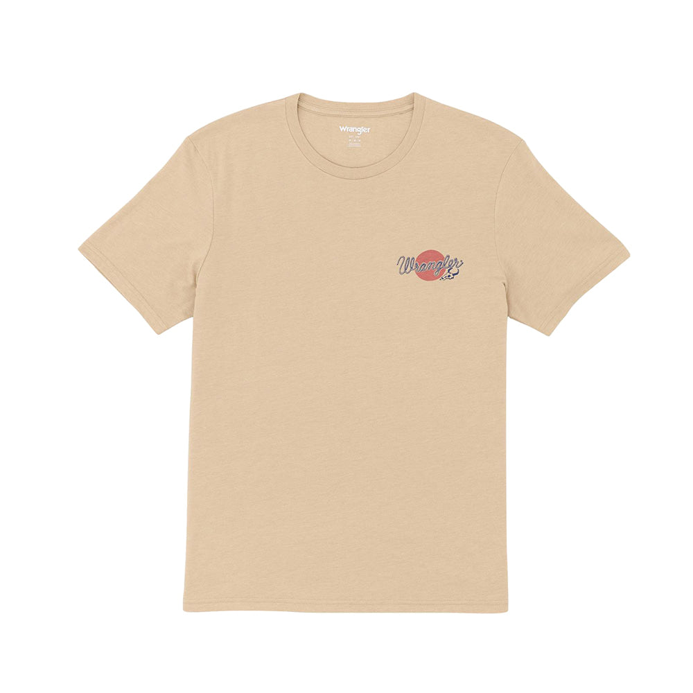 Wrangler Apparel Wrangler Short Sleeve Women's Graphic Tee In Tan