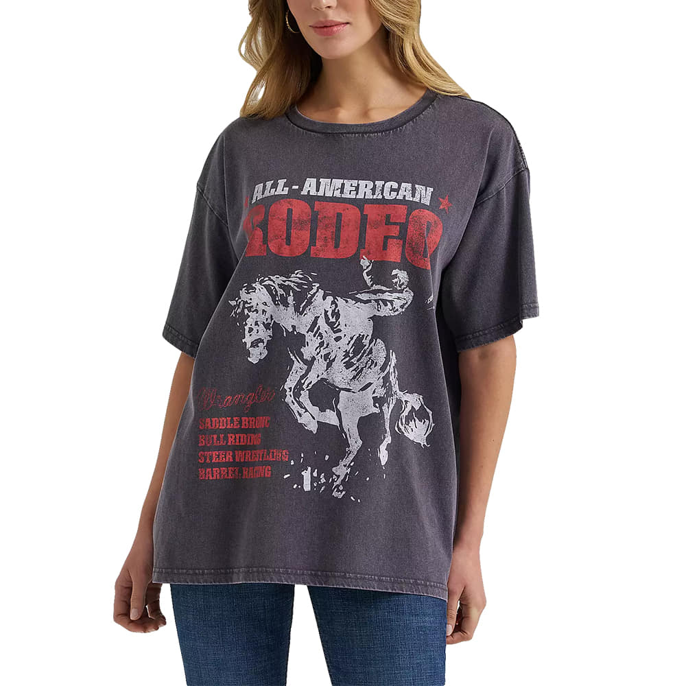 Wrangler Apparel Wrangler Women's Phantom All-American Rodeo Graphic Short Sleeve Tee