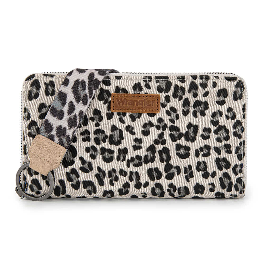 Wrangler Other Wrangler Beige Leopard Print Wristlet Wallet