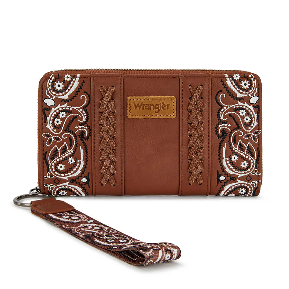 Wrangler Other Wrangler Brown Bandana Paisley Print Wallet