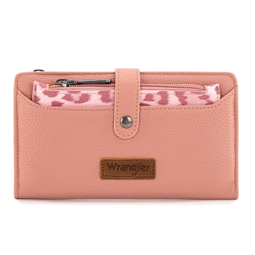 Wrangler Other Wrangler Dark Pink Western Bifold RFID with Detachable Pouch Wallet