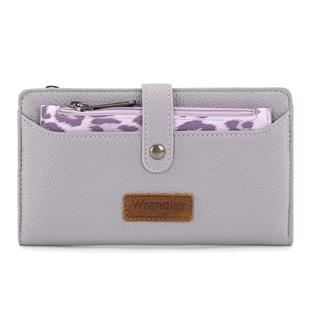 Wrangler Other Wrangler Purple Western Bifold RFID with Detachable Pouch Wallet