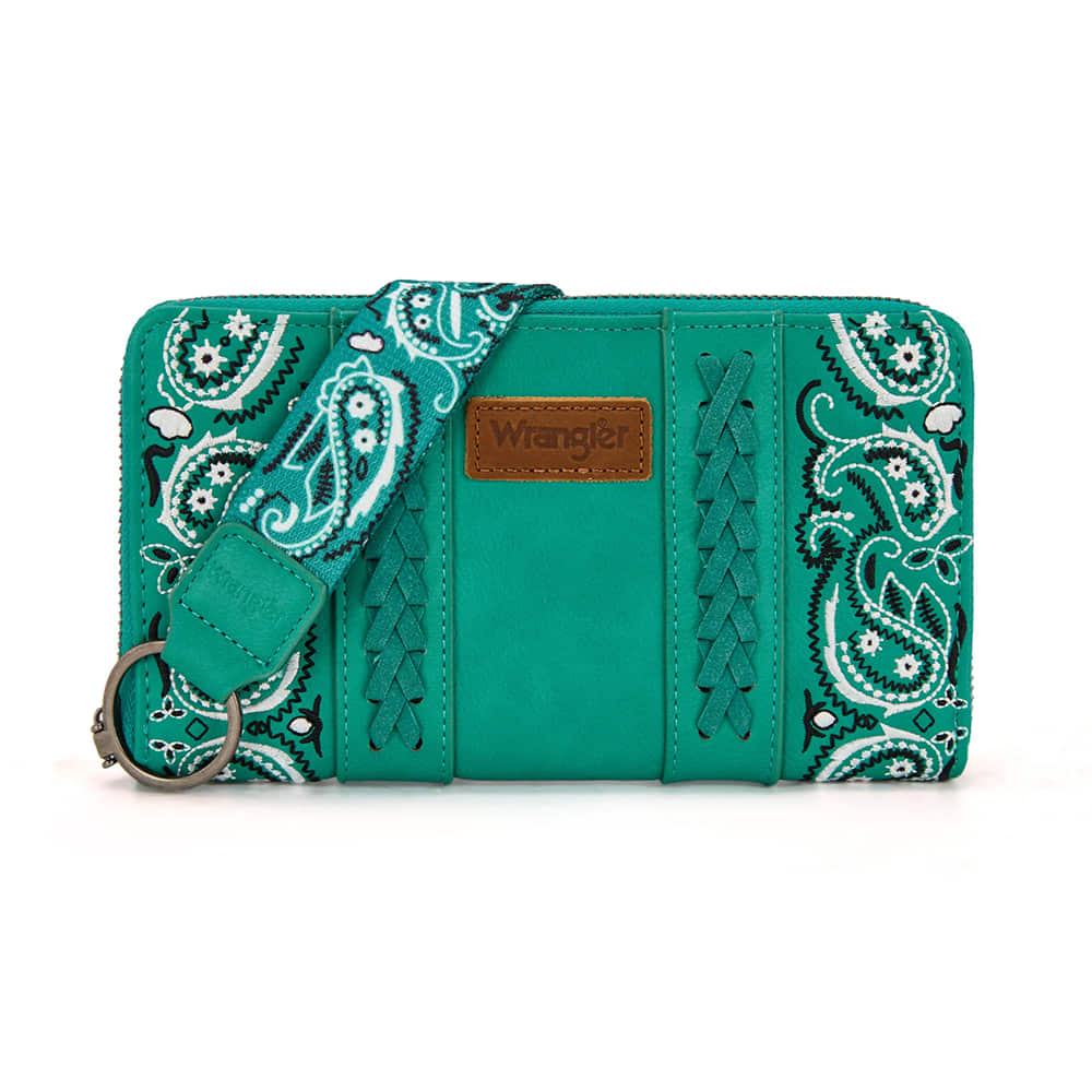 Wrangler Other Wrangler Turquoise Bandana Paisley Print Wallet