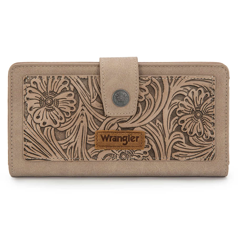 Wrangler Other Wrangler Western Floral Tooled RFID Wallet in Khaki