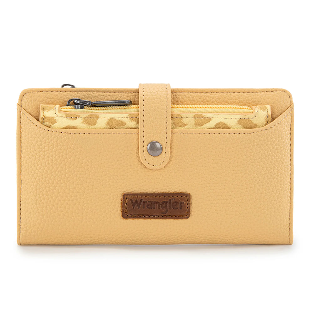 Wrangler Other Wrangler Yellow Western Bifold RFID with Detachable Pouch Wallet