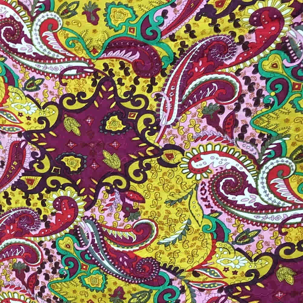 Wyoming Traders Apparel 34X34 Wyoming Traders Lemonberry Paisley Wild Rag
